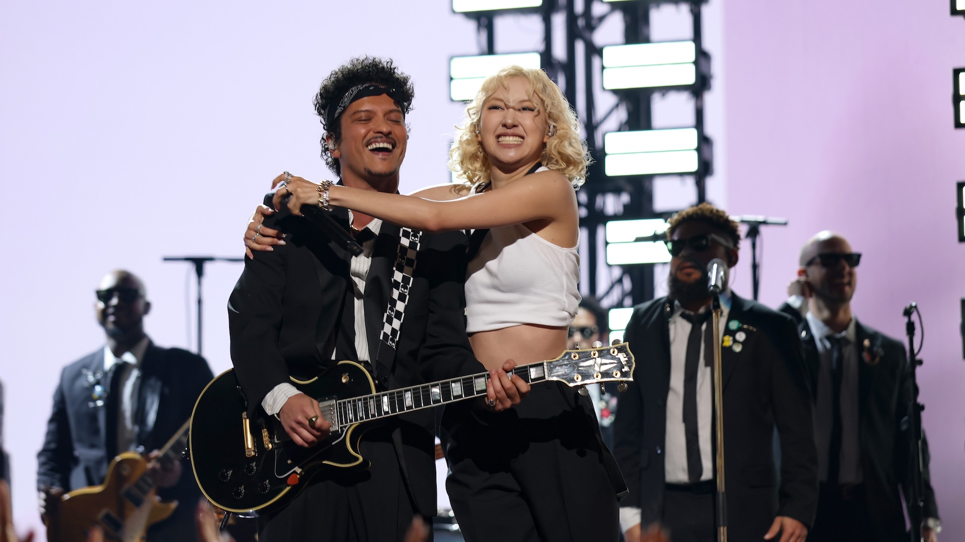Watch ROSÉ & Bruno Mars Open The 2026 Grammys With A Rock-Fueled "APT." Performance
